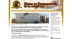 Desktop Screenshot of museodepaleontologia.com